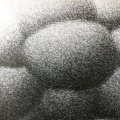 Getöse (Detail), Bleistift auf Papier, 297.5 x 84.4 cm